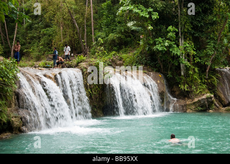 Cascata in Siquijor, Filippine Foto Stock