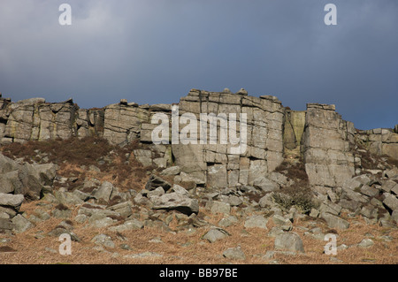 Stanage Edge Foto Stock