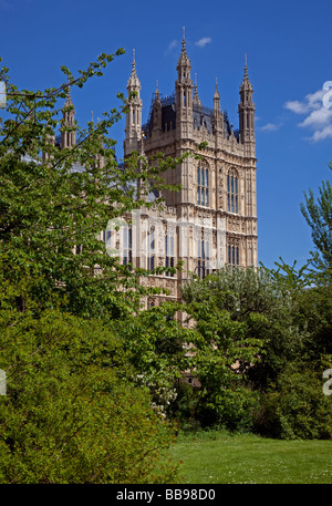 Palazzo di Westminster a Londra, Inghilterra Foto Stock