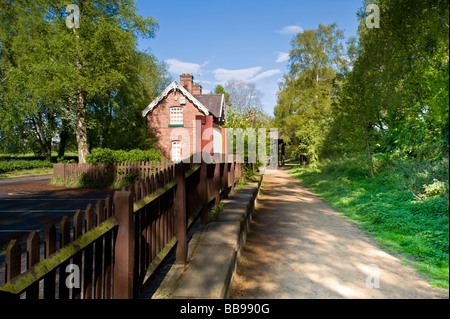 Stazione di Whitegate sul modo Whitegate, Cheshire, Inghilterra, Regno Unito Foto Stock