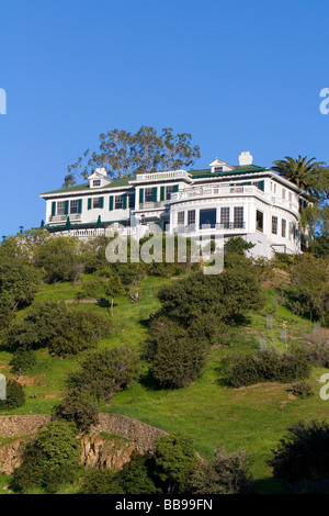La Wrigley Mansion sull isola Catalina California USA Foto Stock