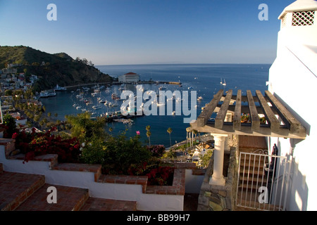 Avalon Harbour sulla isola Catalina California USA Foto Stock