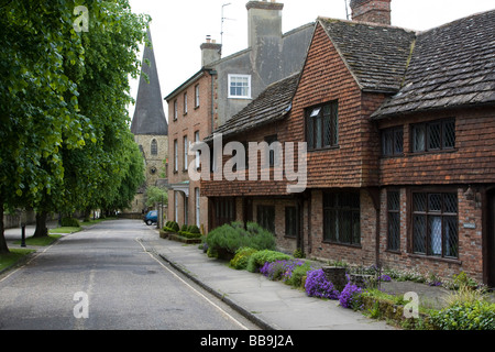 La causeway horsham town center high street shopping Sussex England Regno unito Gb Foto Stock