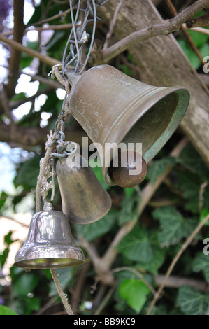 Giardino campane in Marie Sur Tinee, Alpes Maritimes, Francia Foto Stock