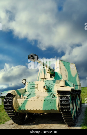 Il tedesco 75 mm 38M Marder semoventi anti pistola serbatoio Foto Stock