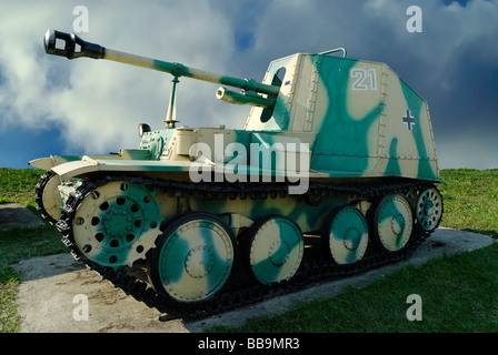 Il tedesco 75 mm 38M Marder semoventi anti pistola serbatoio Foto Stock