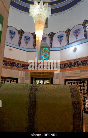 La giudea Hebron montagna il cenotafio di Giacobbe, nella caverna di Macpela a Hebron Foto Stock