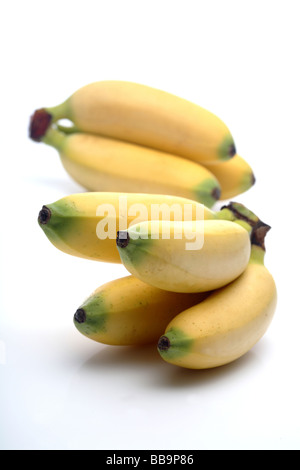 Fresh baby banana frutto Foto Stock