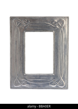 Peltro stile Art Nouveau photo frame Foto Stock