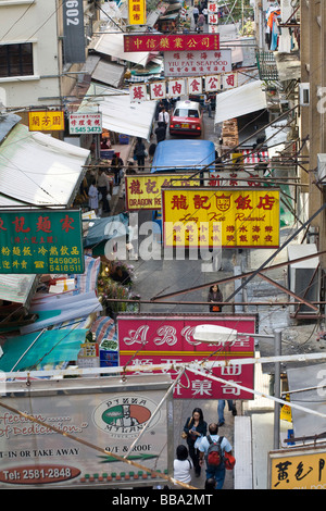 Market Street, Soho, centrale, Isola di Hong Kong, Hong Kong, Cina, Asia Foto Stock