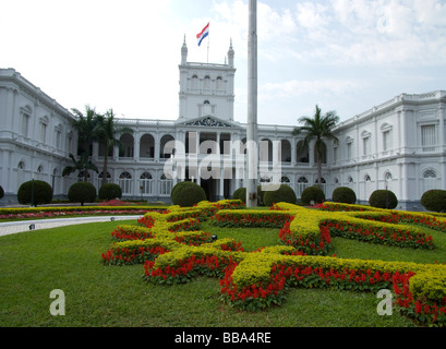 Il Paraguay.Asunción city.Palazzo del Governo (López Palace) 1857-1867.facciata principale. Foto Stock