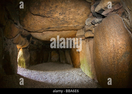 All'interno di un passaggio grave a Lejre in Danimarca Foto Stock