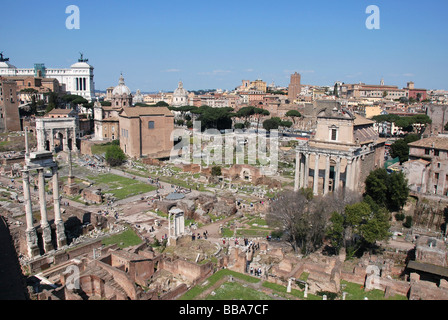 Foro Romano, Città storica, Roma, Italia, Europa Foto Stock