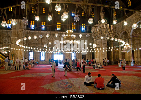 La moschea di Muhammad Ali Pasha o la moschea di alabastro sulla Cittadella del Cairo in Egitto Foto Stock