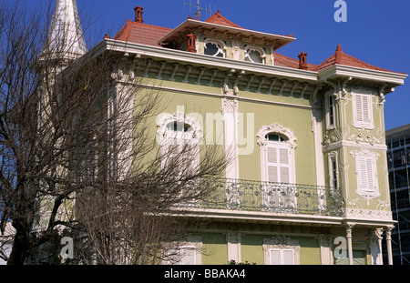 Italia, le Marche, Pesaro, Villino Ruggeri, tipico edificio in stile Liberty (l'Art Nouveau italiano) Foto Stock