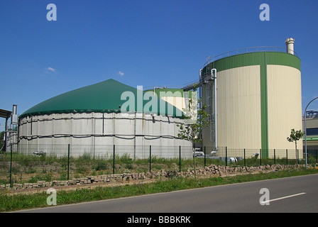 Biogasanlage pianta di biogas 15 Foto Stock