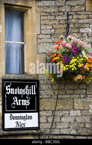 Snowshill Arms Pub, Snowshill, Gloucestershire, Regno Unito Foto Stock