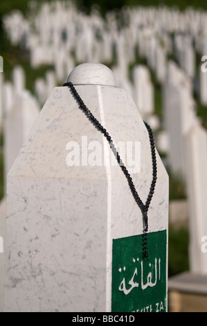 I martiri " Memorial Cemetery Kovaci per vittime di guerra a Stari Gradi distretto, a Sarajevo capitale della Bosnia ed Erzegovina Foto Stock