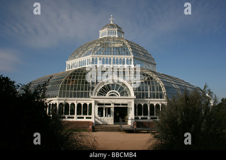 Sefton Park La Casa delle Palme, Liverpool, Merseyside, Regno Unito Foto Stock