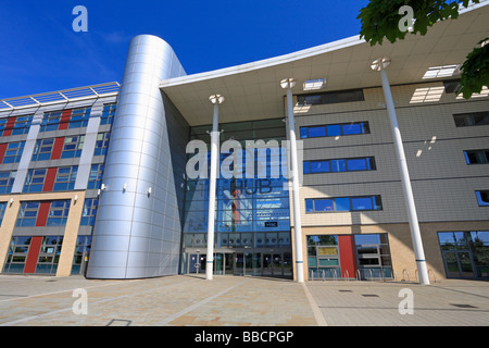 Doncaster College, il mozzo e il lungomare, Doncaster, South Yorkshire, Inghilterra, Regno Unito. Foto Stock