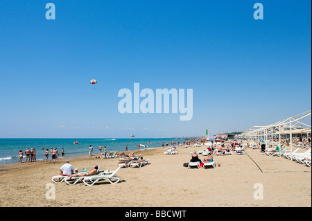 Spiaggia a ovest di lato, costa mediterranea, Turchia Foto Stock