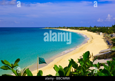 Long Beach, Baie Longue, st Martin, St Maarten. Foto Stock