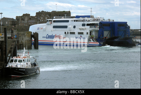 St Peter Port Baliato di Guernsey nelle isole del Canale UE 2009 Foto Stock