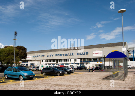 Ninian Park, ex casa Stadium di Cardiff City Football Club. Lo stadio è ora stato demolito Foto Stock