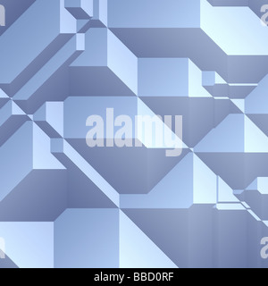 Angolare liscia 3d astratta geometrica graphic design sfondo Foto Stock