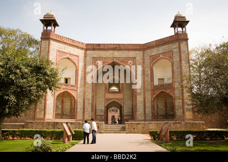 Ingresso a la tomba di Humayun, New Delhi, Delhi, India Foto Stock