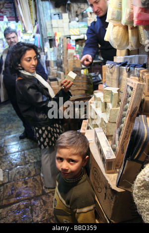 Aleppo Siria Syrian Medio Oriente vecchia città antica cittadella Asia Aleppian Governatorato di religione sunnita islam musulmani arabi arabi Foto Stock