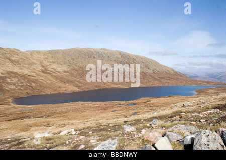 Vista panoramica Highlands scozzesi montagne salita al Ben Nevis, area vicino a Fort Williams Scotand. Orizzontale. 60924 BenNevis Foto Stock