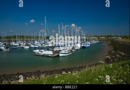 Burnham on Crouch Yacht Harbour Foto Stock