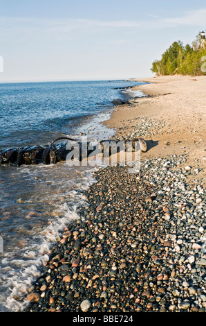 Resti di nave Au Sable Faro zona Foto Stock