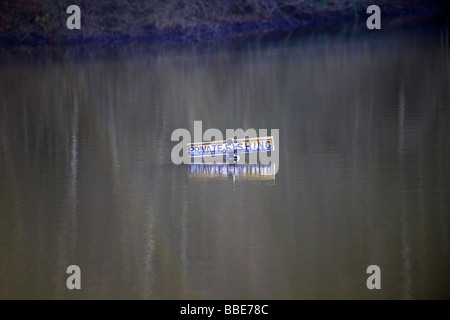 Privato segno di pesca Foto Stock