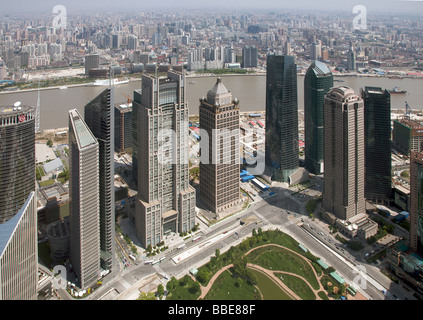 Vista aerea Shanghai in Cina Foto Stock