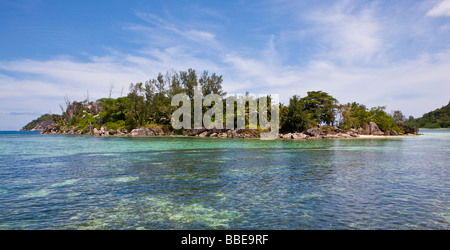 Spiaggia di Anse L'Islette, Isola di Mahe, Seychelles, Oceano indiano, Africa Foto Stock