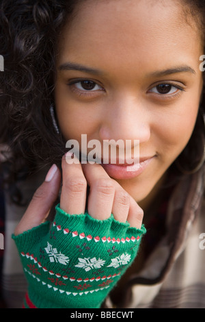 Ritratto di giovane donna, Hillsboro, Oregon, Stati Uniti d'America Foto Stock