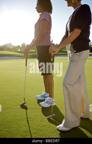 Amici per giocare a golf, Burlington, Ontario, Canada Foto Stock