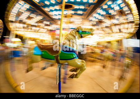 Merry Go Round cavallo, Toronto, Ontario, Canada Foto Stock