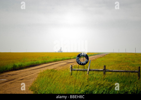 Nessun segno di caccia in Buffalo Gap, Custer County, il Dakota del Sud, STATI UNITI D'AMERICA Foto Stock