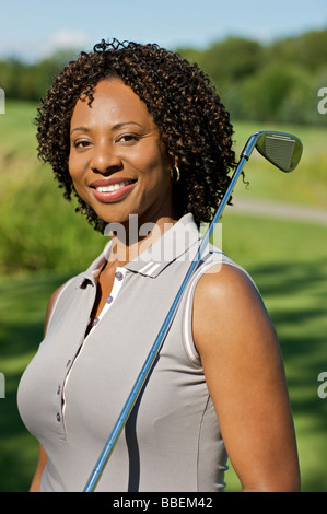 Ritratto di golfista, Burlington, Ontario, Canada Foto Stock