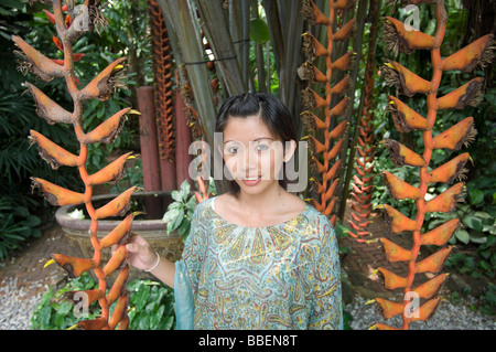 Donna, Bangkok, Thailandia Foto Stock