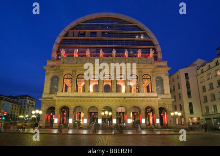 Opera di Lione riprogettata dall'architetto Jean Nouvel 1985 til 1993 Lione Rodano Alpi Francia Foto Stock