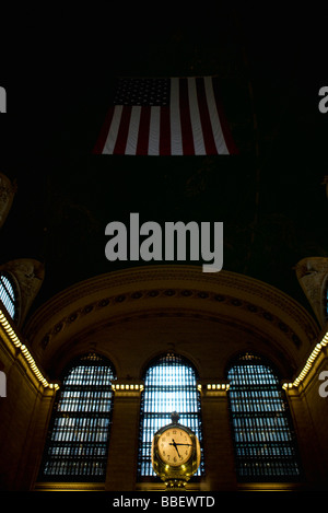 Orologio interno della Grand Central Station di New York City Foto Stock