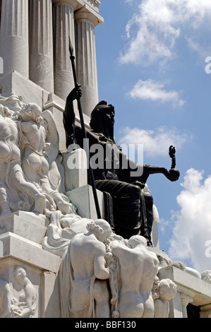 Dettaglio, monumento di Maximo Gomez, Havana Foto Stock