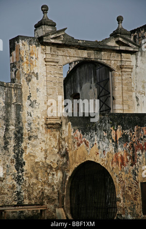 Historic Castillo de San Cristóbal nella vecchia San Juan Portorico Foto Stock