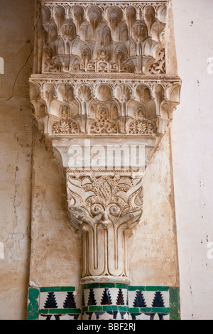 Il patio del Cuarto Dorado nell'Alhambra di Granada Spagna Foto Stock