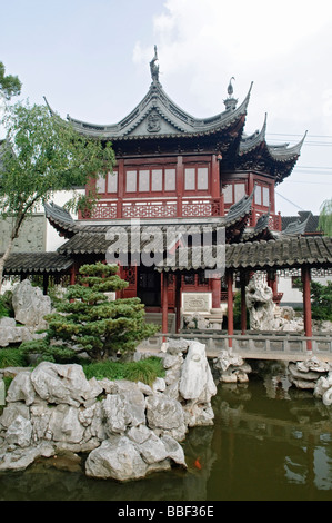 Il Giardino di Yuyuan, Città Vecchia, Shanghai in Cina. Foto Stock