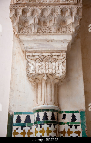 Il patio del Cuarto Dorado nell'Alhambra di Granada Spagna Foto Stock